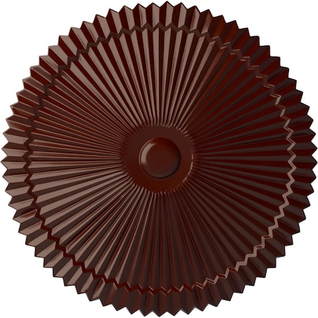 Ekena Millwork Shakuras Ceiling Medallion (Fits Canopies up to 5"), Hand-Painted Brushed Mahogany, 24"OD x 3"P CM24SHBMF